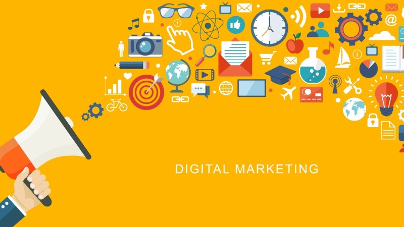 Illustration montrant les différents canaux de communications intéressants pour le marketing digital.